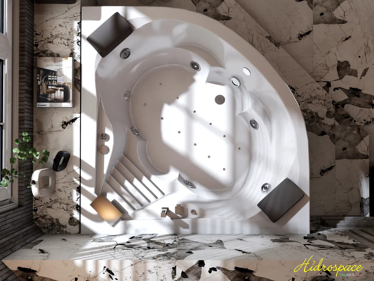 NIAGARA 140 x 140 VASCA IDROMASSAGGIO ANGOLARE