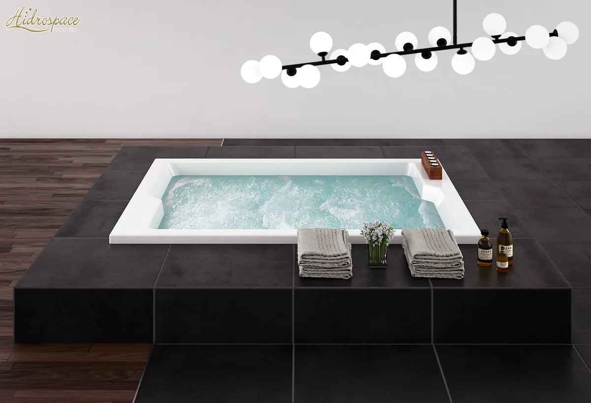 BAHAMA 190 X 145 VASCA DA BAGNO IDROMASSAGGIO DUE POSTI