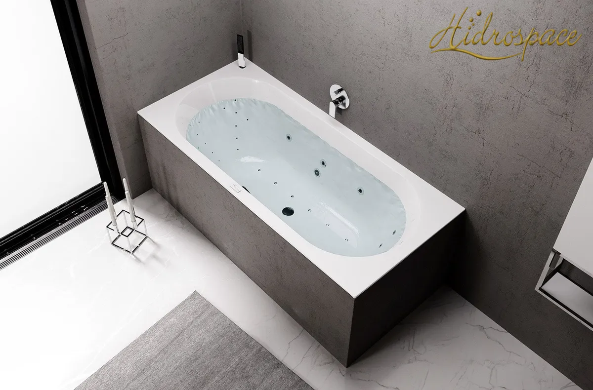 GENESIS 165 x 75 175 x 80 185 x 80 VASCA DA BAGNO IDROMASSAGGIO DUE POSTI