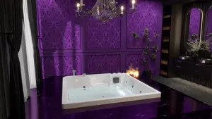 QUADRA 200x200 – Minipiscina Idromassaggio 4 Posti