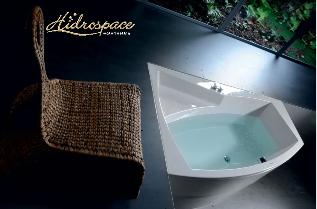 Rose 160 X 100 Vasca Da Bagno Idromassaggio Asimmetrica