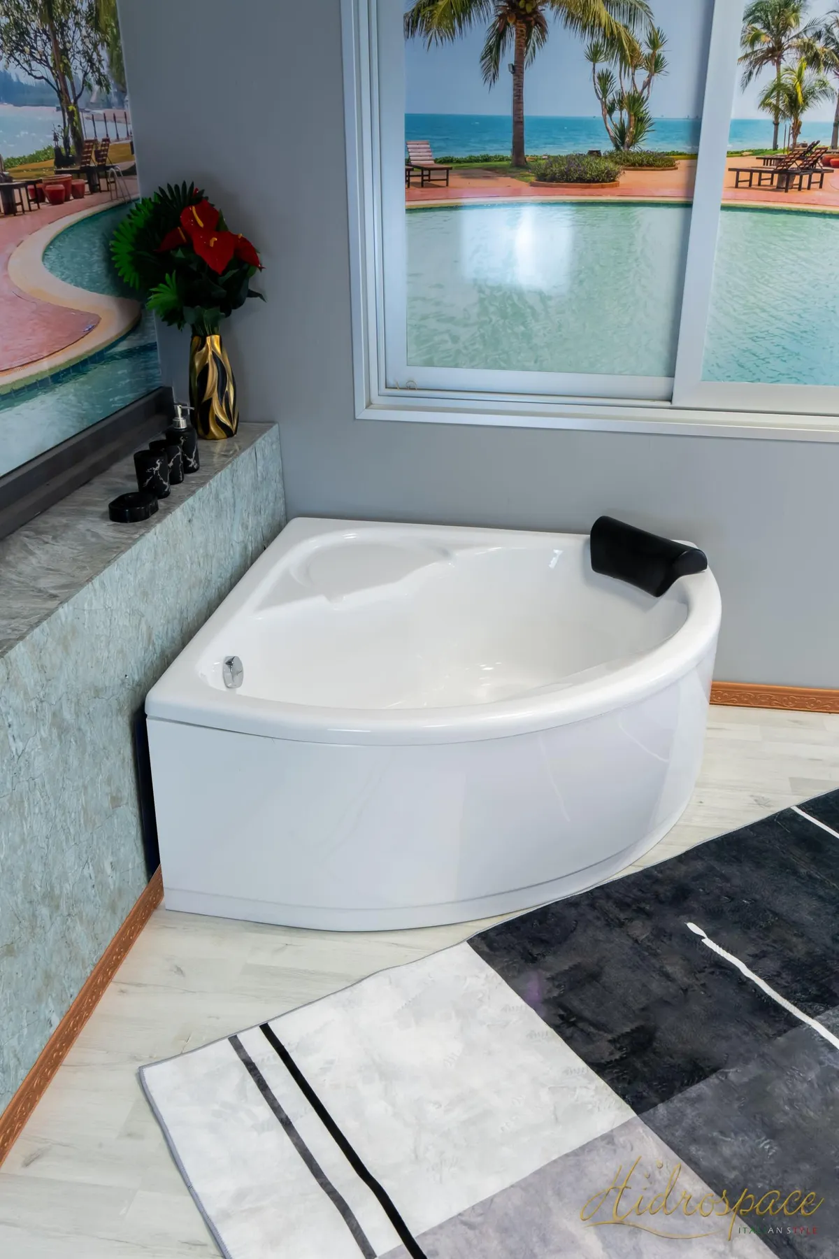 IBIS 130 X 130 IDROMASSAGGIO ANGOLARE CON SEDUTA